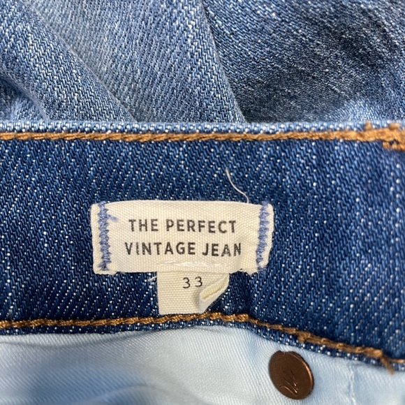 Madewell The Perfect Vintage Blue Jeans Size 33 - Picture 5 of 12